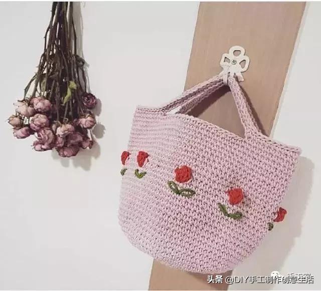 简单易学的编织包包教程,教程手工编织包包夏天大容量