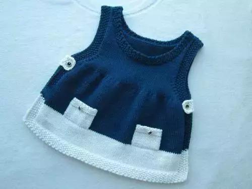 漂亮简单的宝宝背心裙图解,宝宝时尚背心小裙子