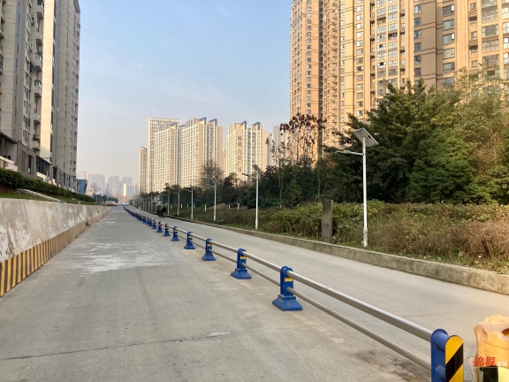 两辆车堵路中间,为缓解交通拥堵提建议