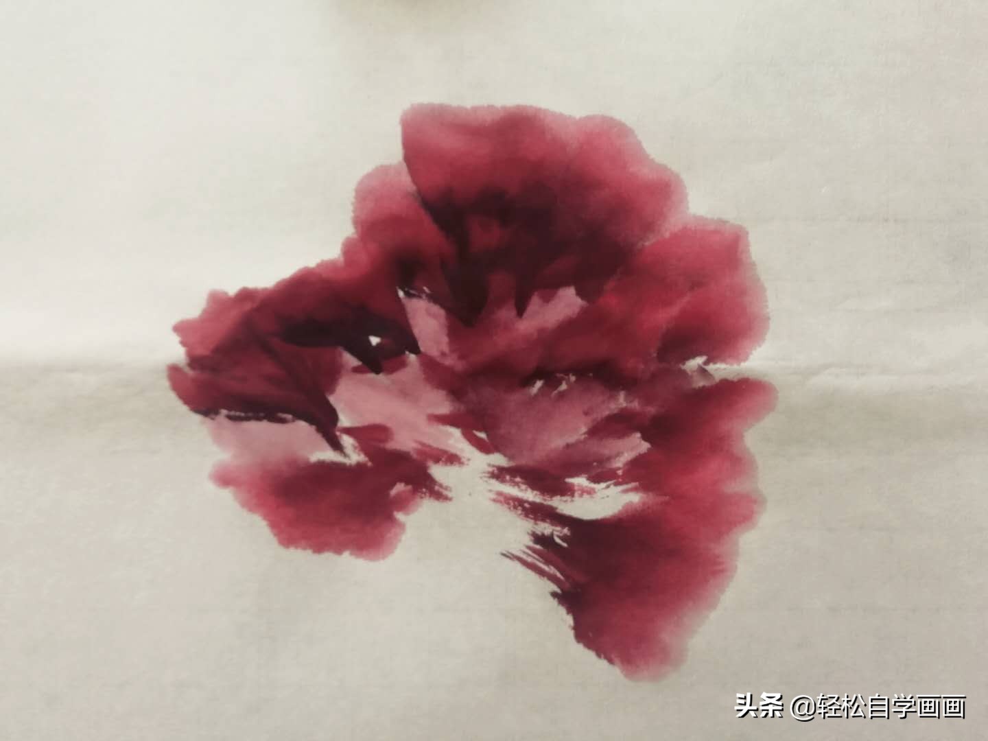 画牡丹如何加色能出层次,画牡丹调色运笔