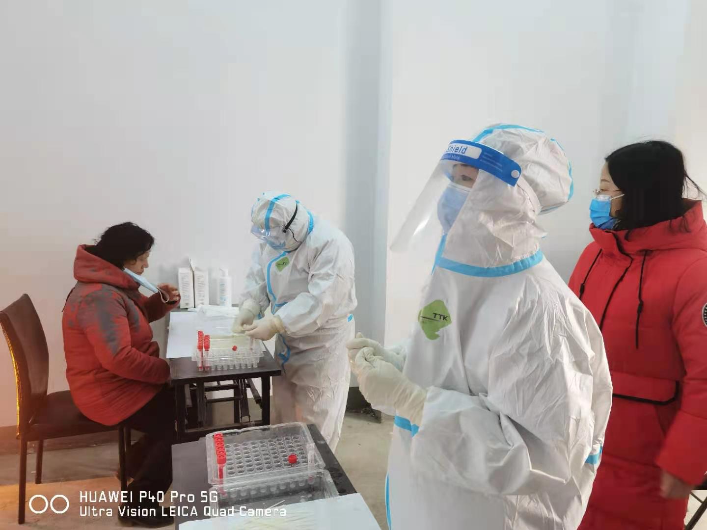 宣化二附医院积极响应宣化区“全民核酸采集”工作