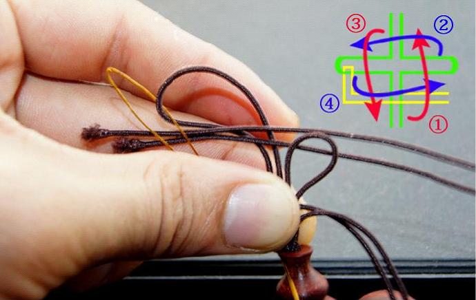 佛珠手串带三通打结方法,12颗佛珠穿法没有三通如何收尾