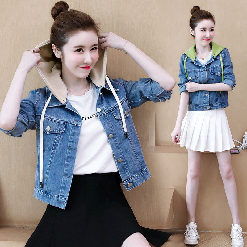 复古刺绣牛仔衣,早春复古牛仔衣