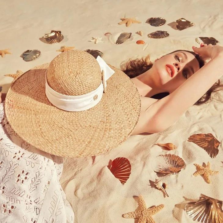 赵丽颖夏日装扮,夏日草帽赵丽颖