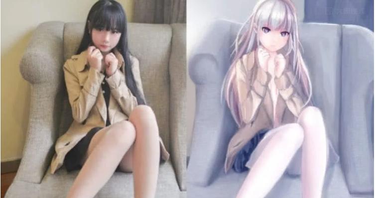 真正的二次元pk虚假的二次元,二次元三次元对比图