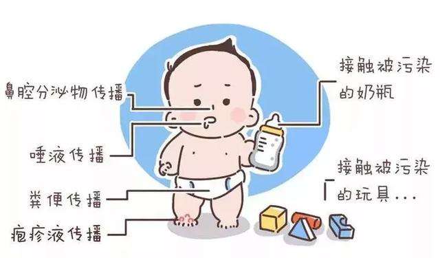 宝宝发烧疱疹,宝宝嘴里疱疹发烧会不会手足口病