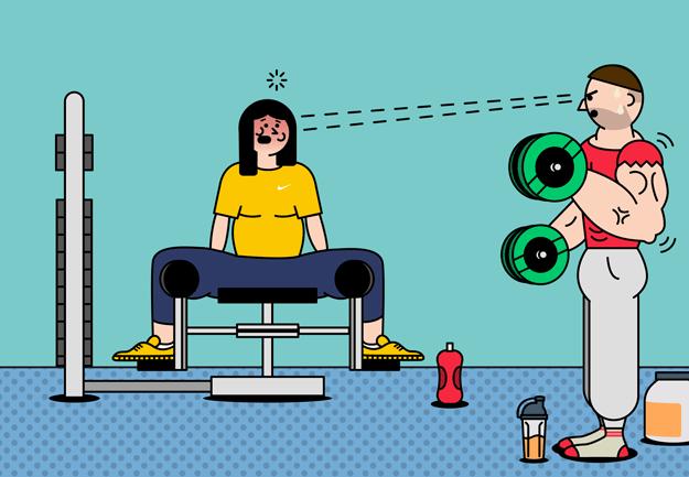 健身房那些让人崩溃的瞬间,在健身房的危险瞬间