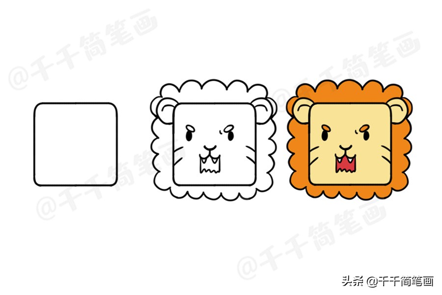 100个动物简笔画老虎,30种动物简笔画