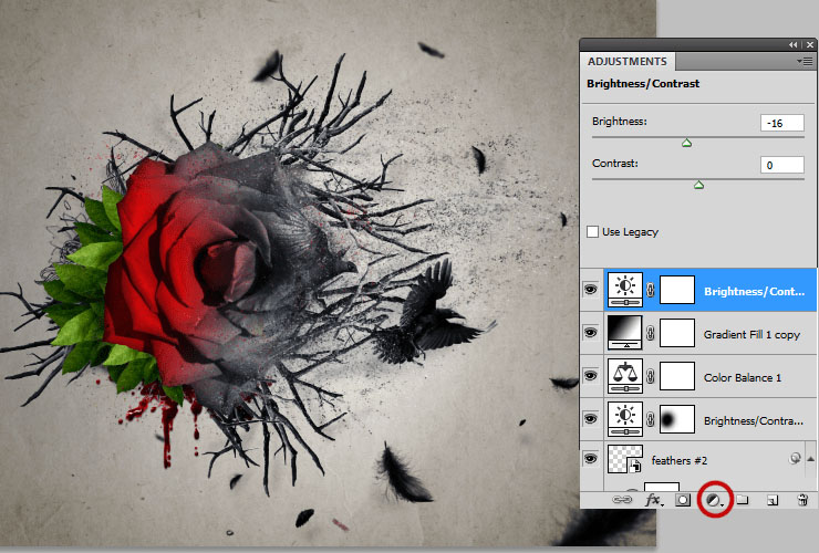 ps如何换花朵教程图解,ps怎么画枯萎的玫瑰