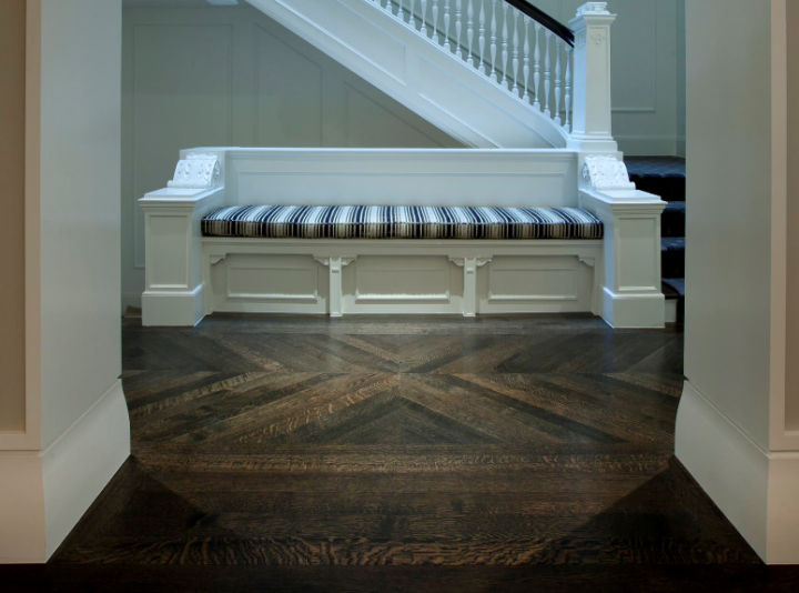 看一下铺地的拼图,木地板地砖拼接方法