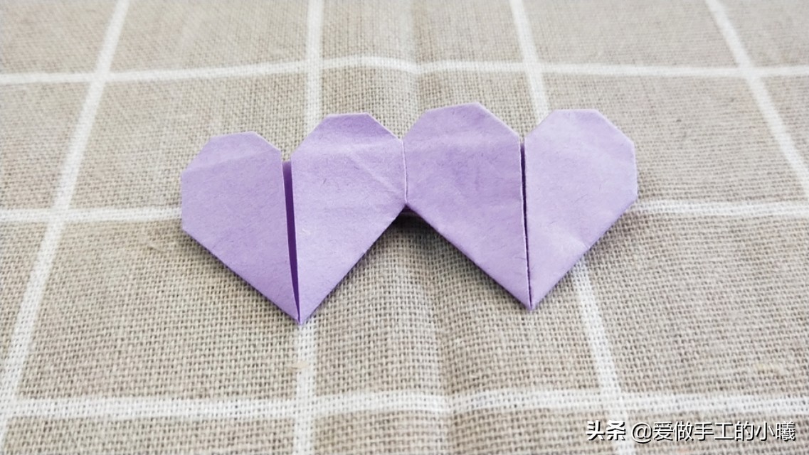 教你用1张纸折出心心相印，简单又漂亮，送给喜欢的Ta