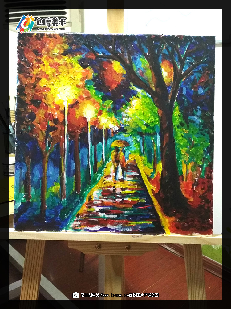 丙烯画教程入门视频风景画,丙烯画教程简单风景椰子树