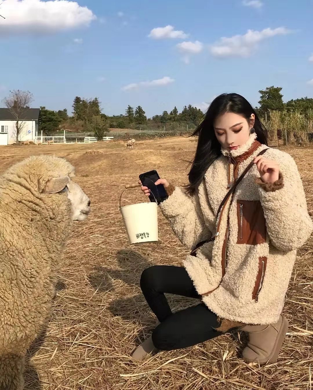 羊咩咩外套女,咩咩同款外套