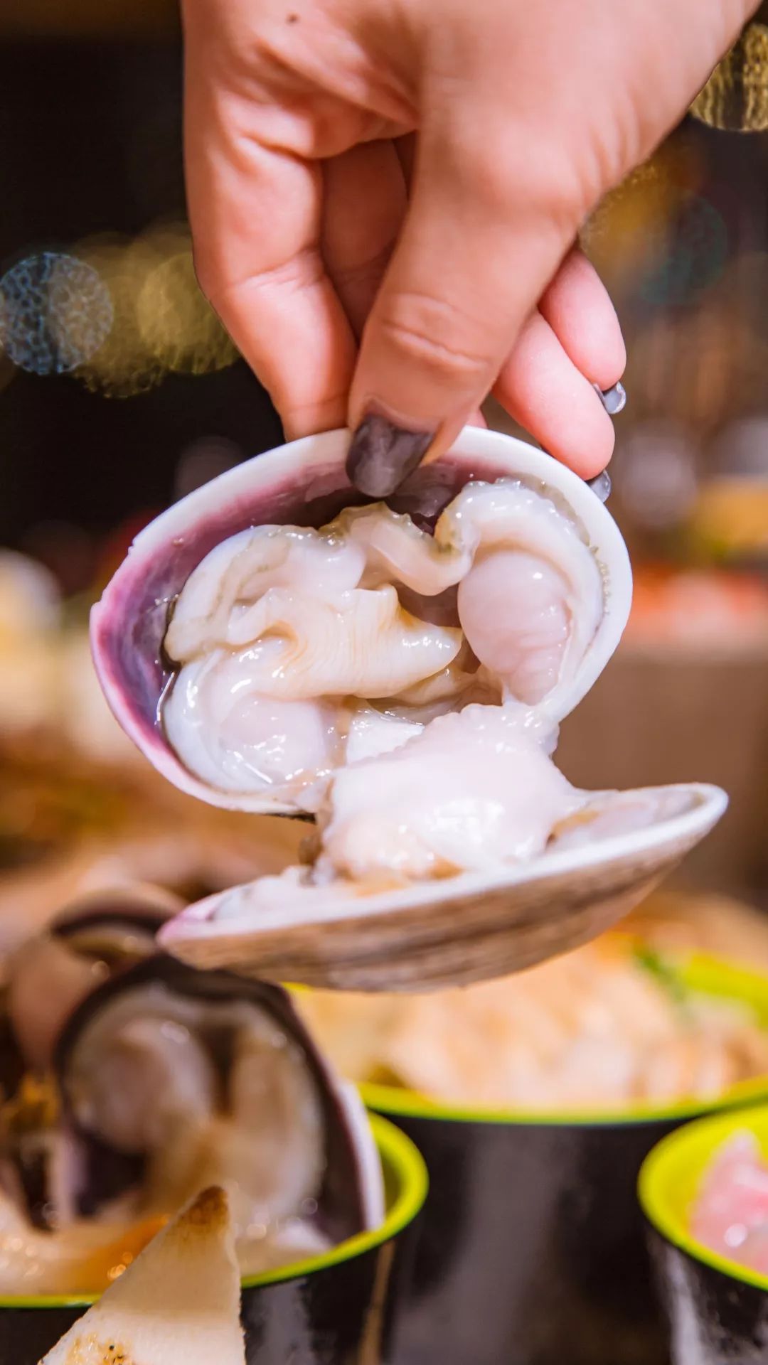 象拔蚌三文鱼鹅肝刺身拼盘,鹅肝苹果刺身