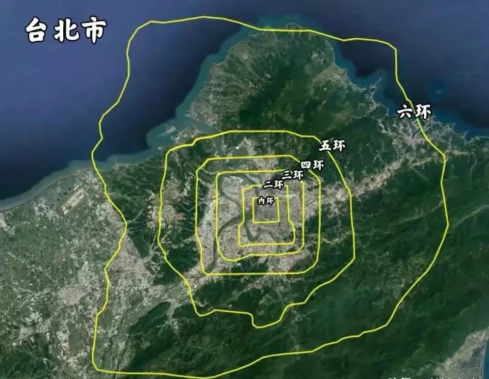 地级市和北京六环的发展对比,北京5环和广州外环面积对比