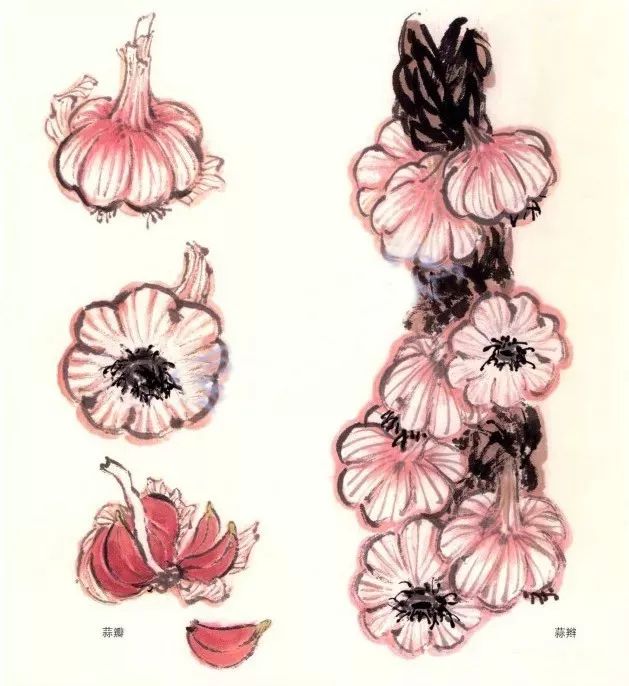 写意蔬果简单画法,国画蔬菜写意作品