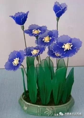 把彩色的*袜丝**套在铁圈上，最后竟然变得这么美（附教程）