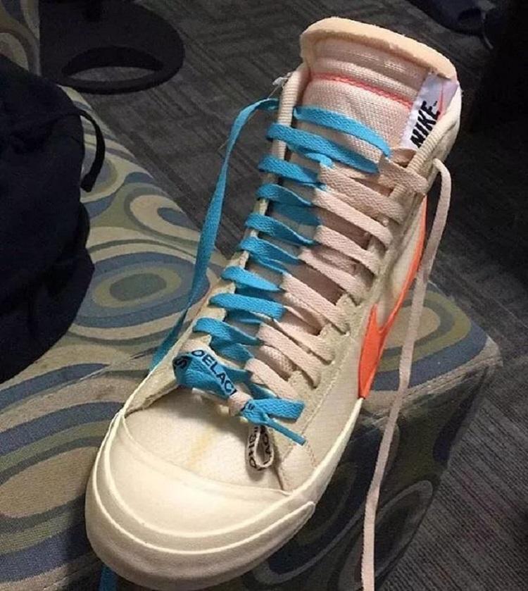 小白鞋绑鞋带的花样系法,绑鞋带花式系法小白鞋不露鞋带