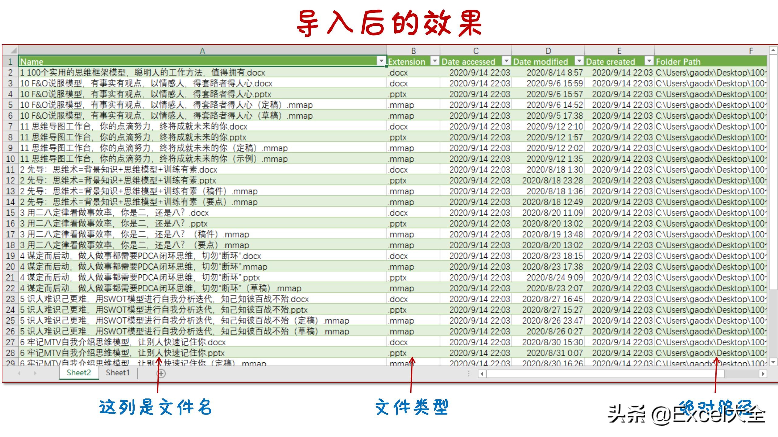 ppt总页数批量提取,13页ppt提取文件名