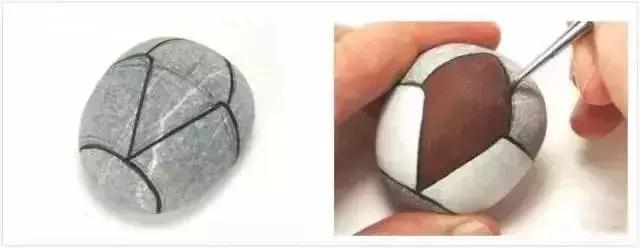 石头画简单幼儿园详细教程,简易石头手工绘画教程