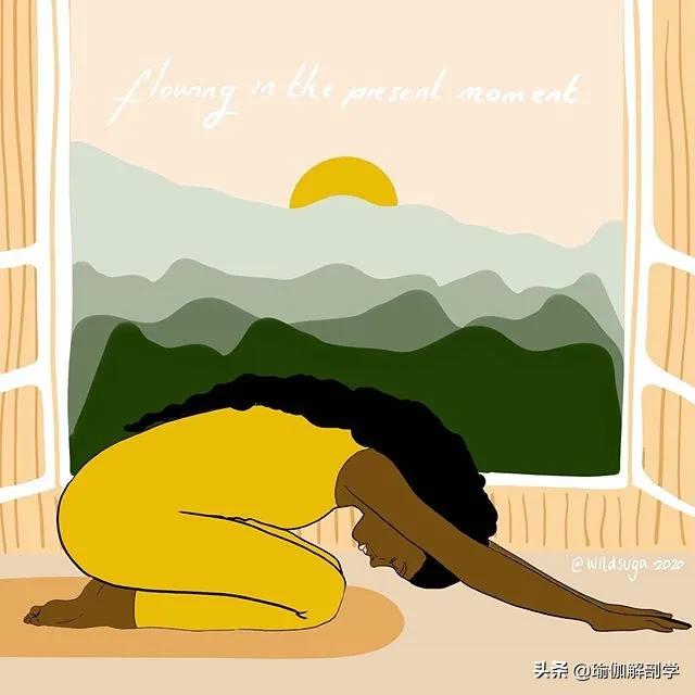 瑜伽小人唯美漫画,瑜伽倒立漫画图片