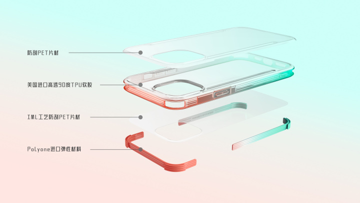 iphone超薄高透壳亮黑,iphone防爆防灰壳