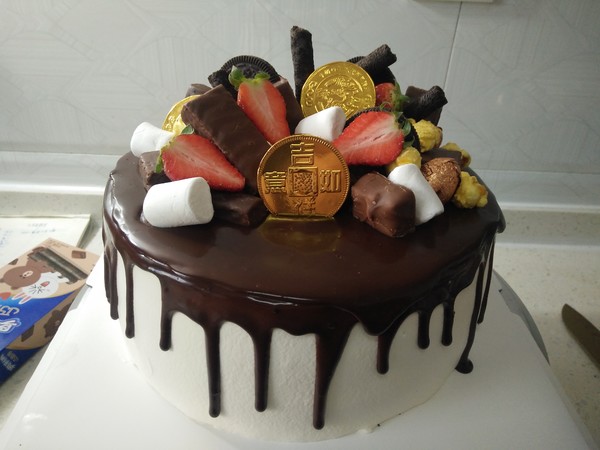 巧克力淋面蛋糕做法不用托盘,吃星空巧克力蛋糕淋面慕斯