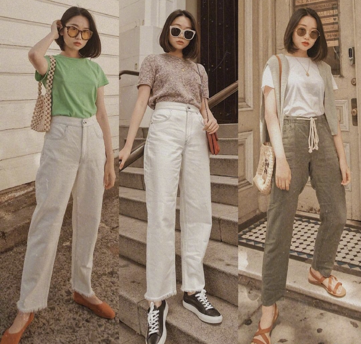 短款外套超酷搭配高腰裤,搭配高腰裤短外套