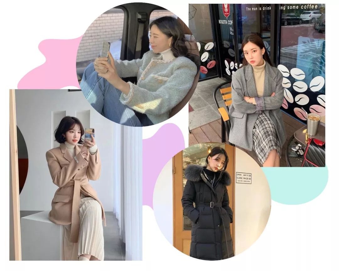 外套+小高领，时髦又保暖