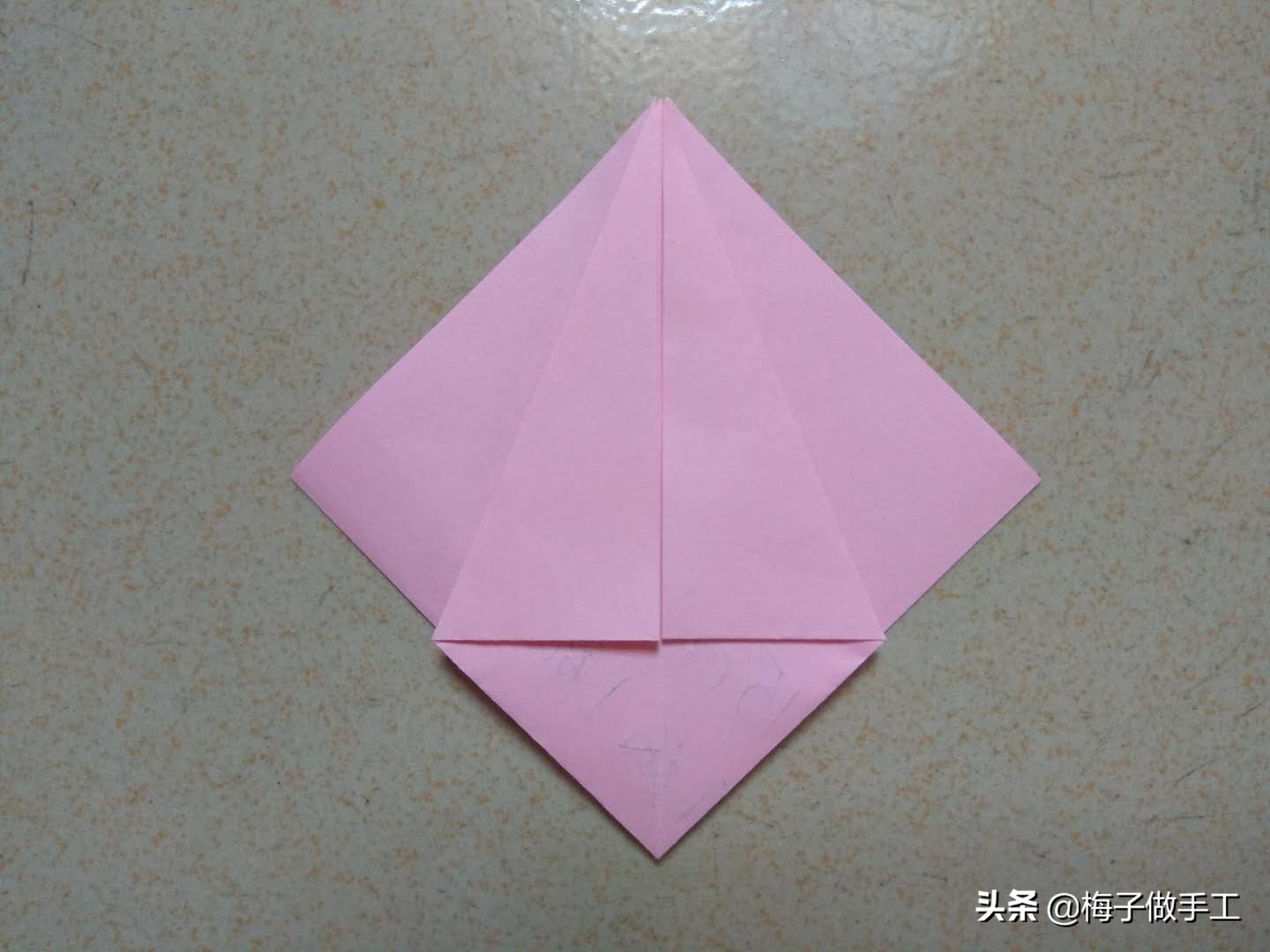 简易折纸小陀螺不用胶水一张纸,折纸小玩具一张纸超简单陀螺