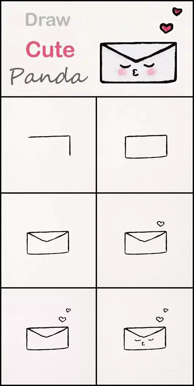 二次元简笔画初学者怎么画,简笔画入门一步一步教你画