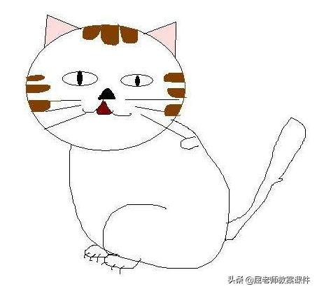 屈老师大班美术教案,大班美术教案可爱的小猫