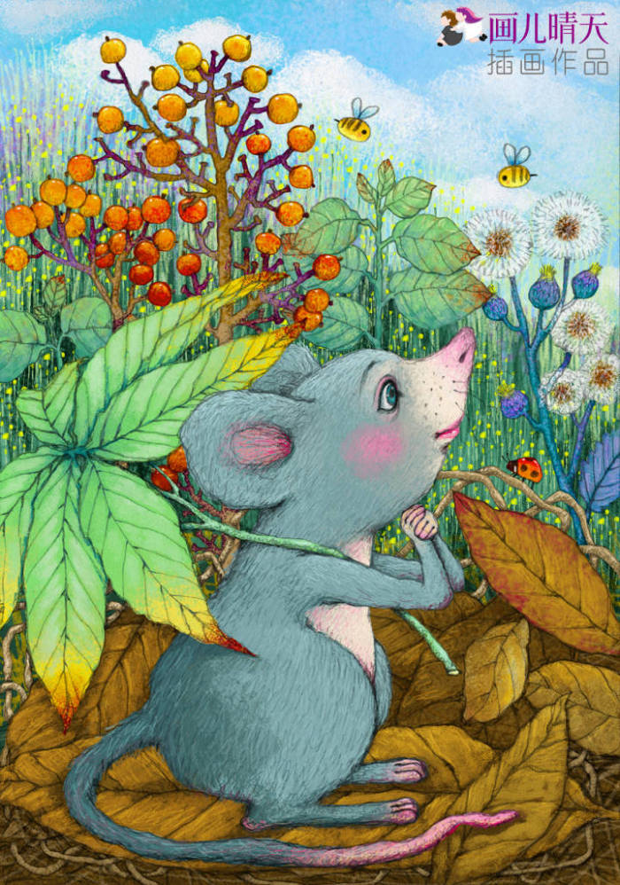 唯美插画壁纸动物,简单又漂亮的动物插画