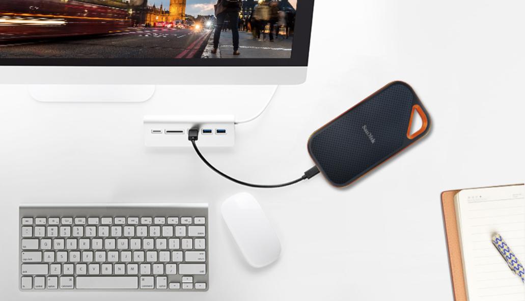 千兆传输速度移动硬盘,闪迪至尊高速固态硬盘4k读写速度