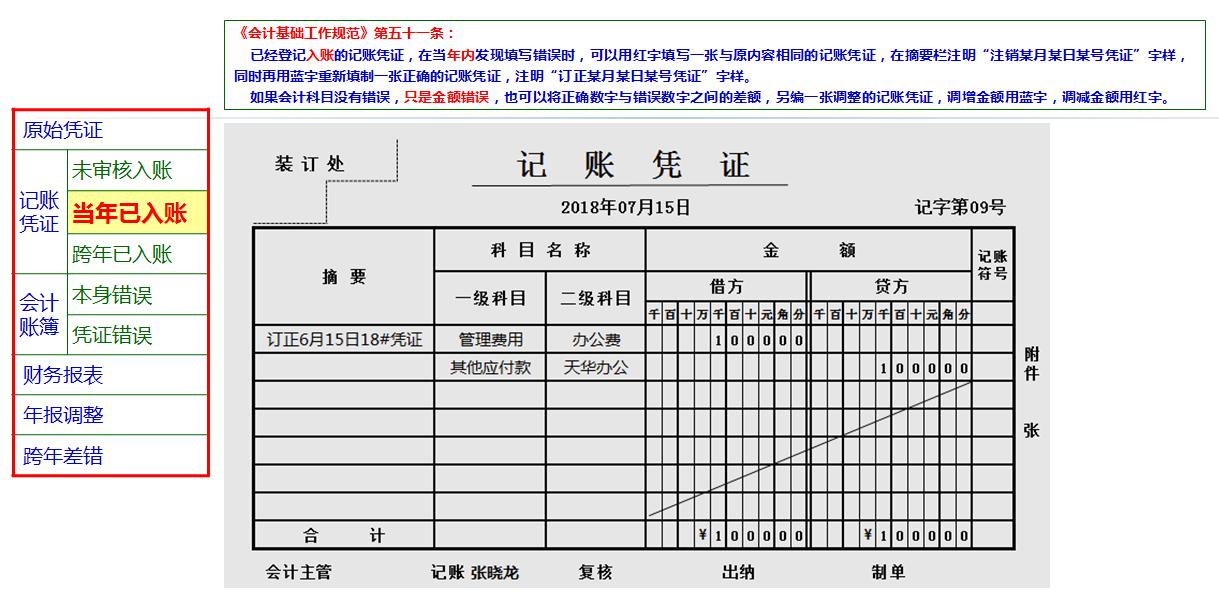 账算错了怎么解决,凭证录错了但已经过账咋办