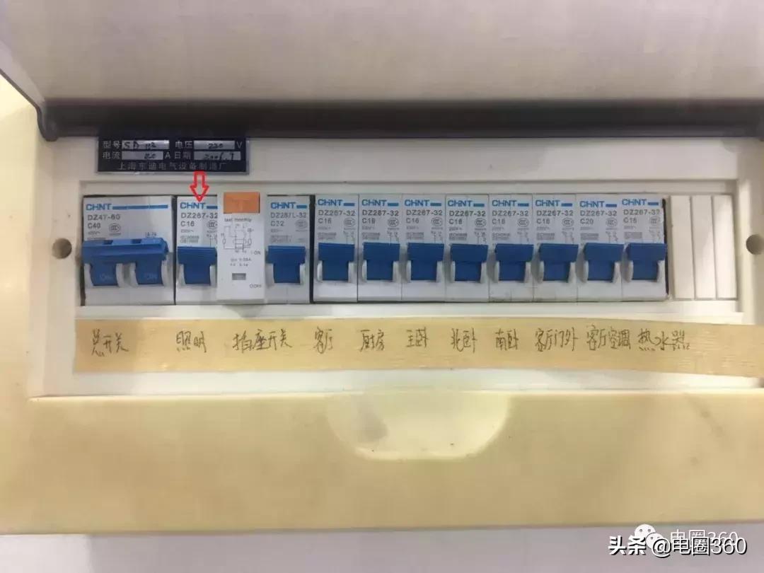 家装配电箱哪些回路用1p,家用配电箱零线为什么接在零排上
