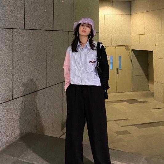 周雨彤穿搭衬衫夏季,周雨彤穿衣搭配图白色