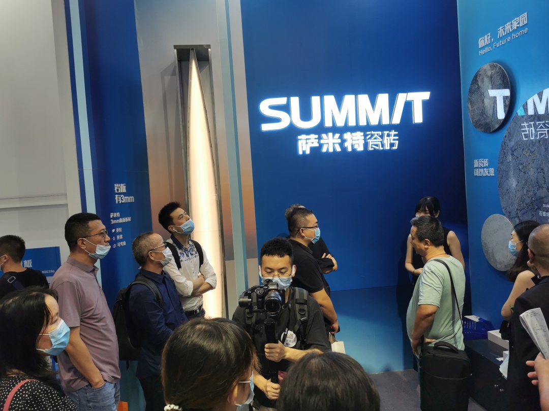 萨米特瓷砖展厅装修,萨米特连纹瓷砖