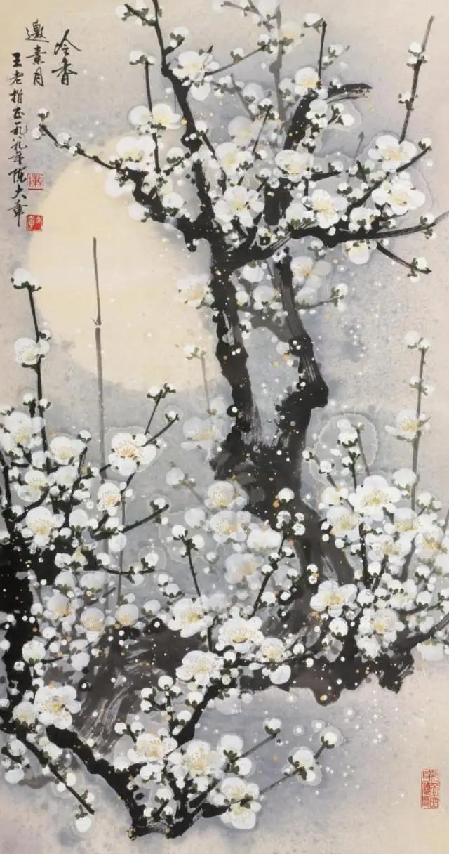 中国风山水画中的雪景,中国画雪景山水画