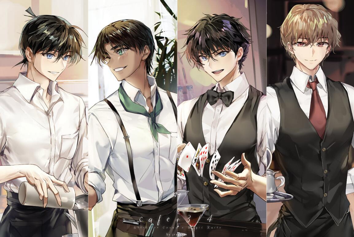 柯南最新画风基德,柯南新一手绘画