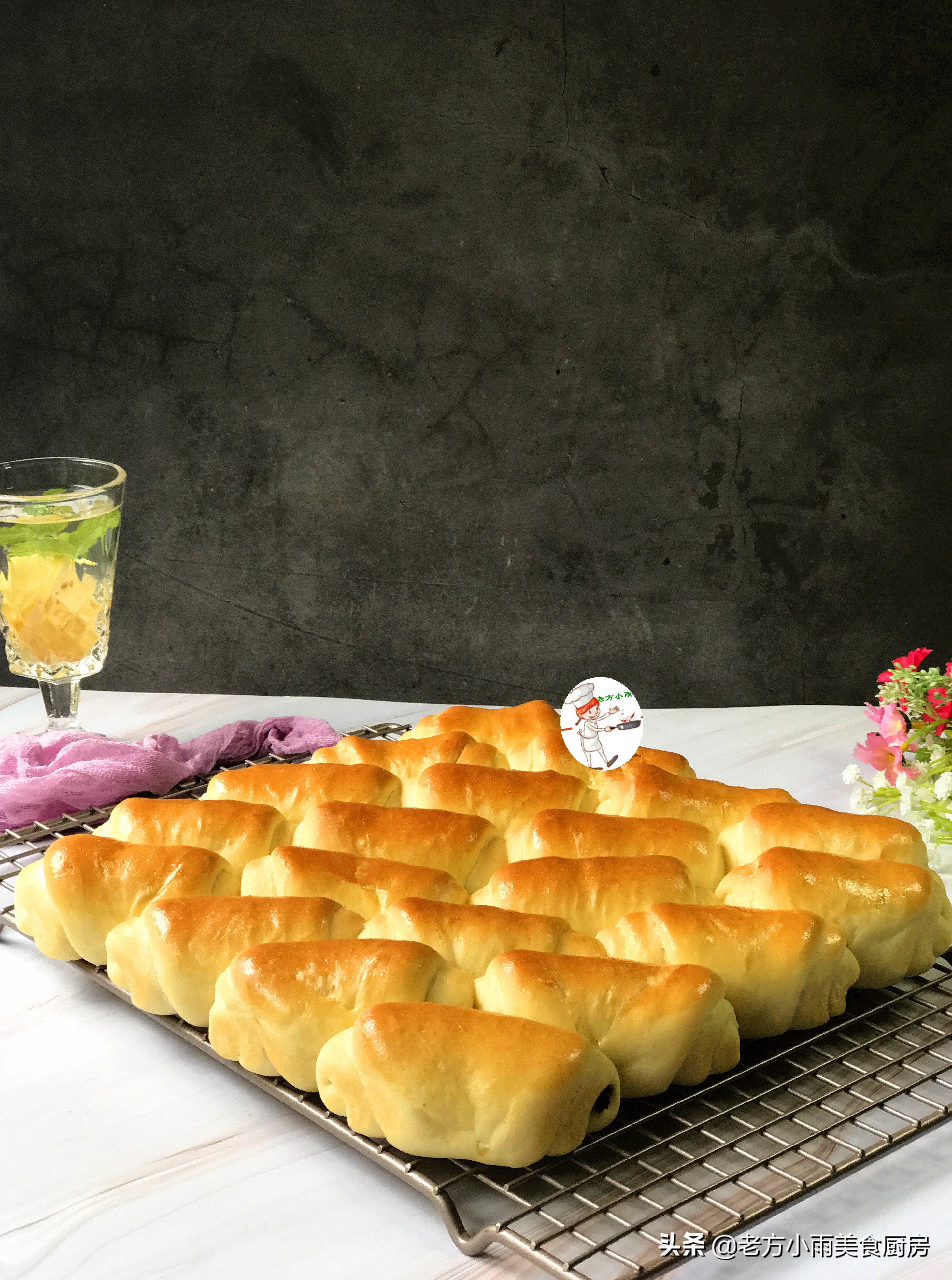 不用二次发酵的面包的做法,不用放黄油的面包卷