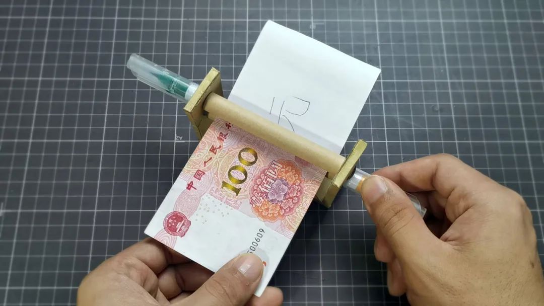 自制魔术道具印钞机,魔术道具人民币图纸