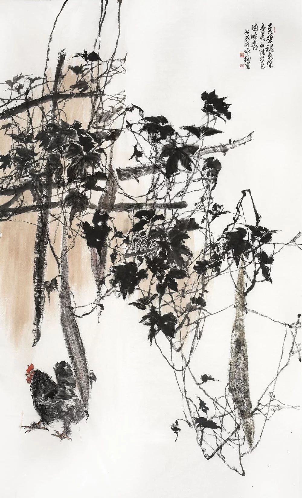 张咏梅山水画,张咏梅水墨作品