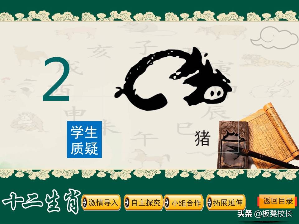 十二生肖公开课ppt素材可爱,优秀传统文化视频ppt讲解