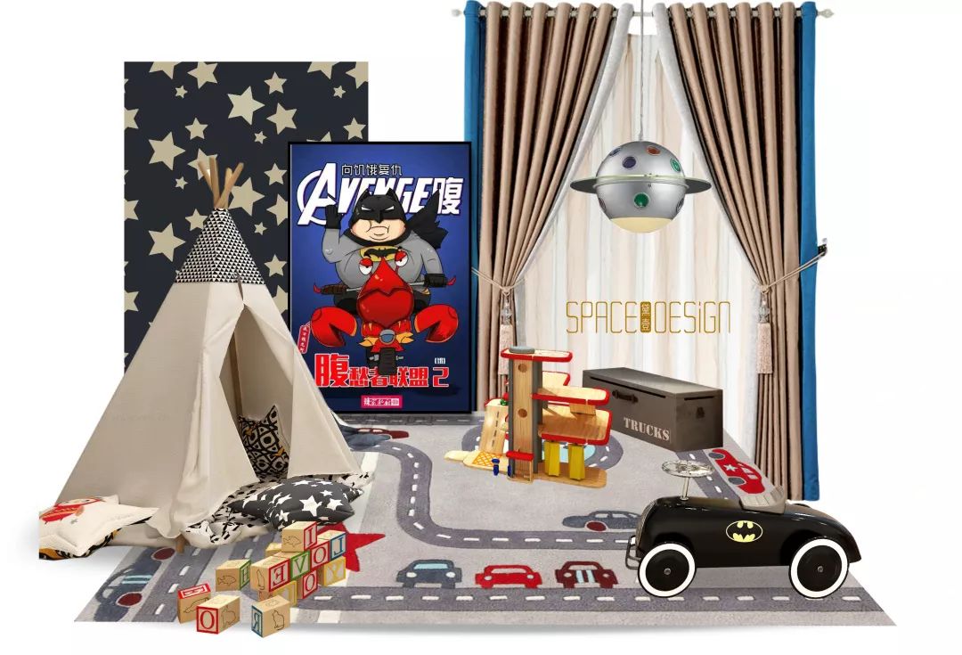 『黛壹软装』男孩房里的玩心与童趣