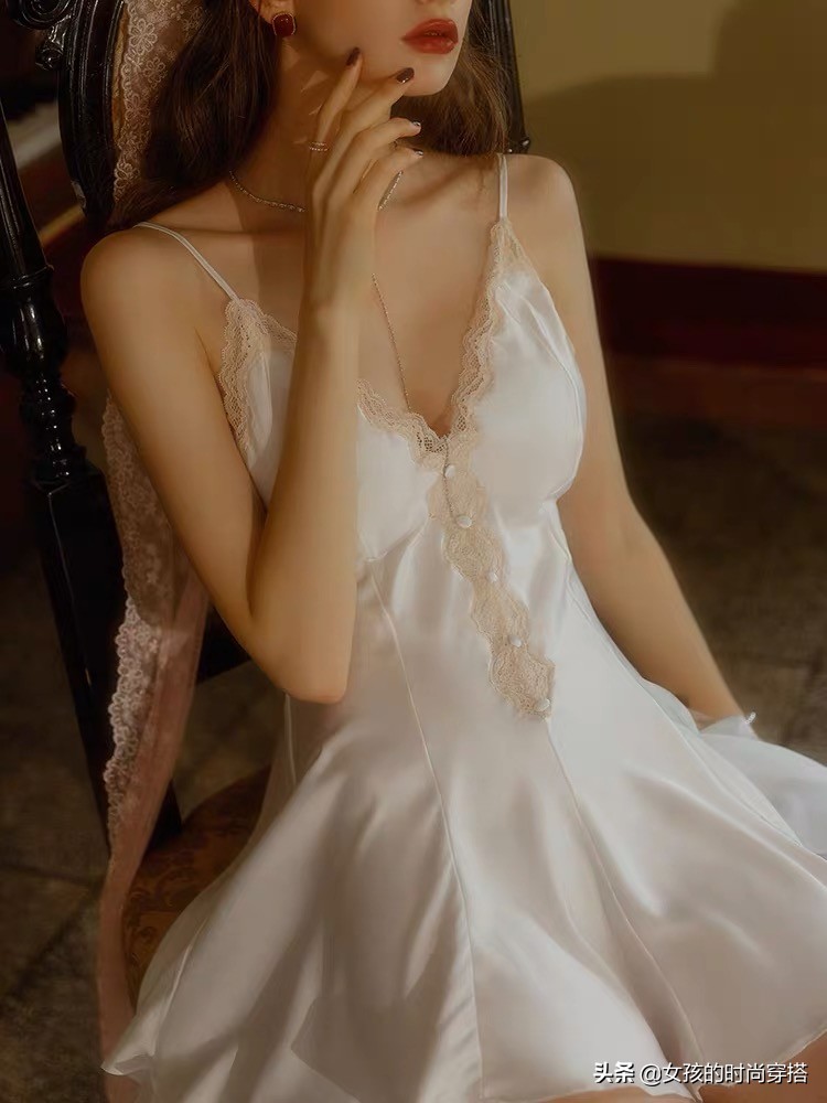 睡衣凉快冰丝睡衣,好看的夏季冰丝睡衣