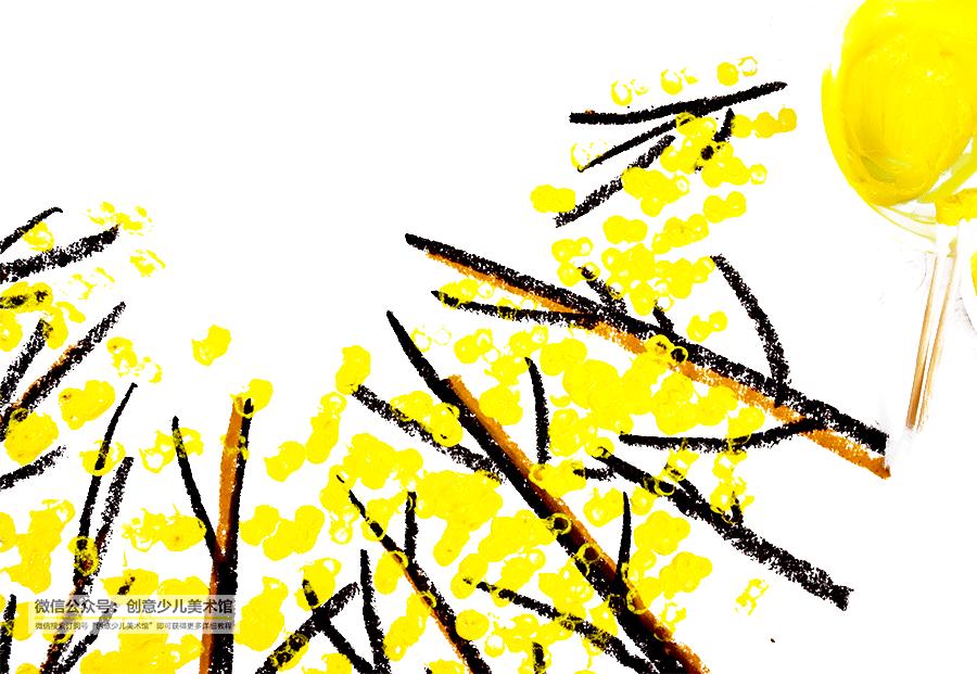 儿童画花丛画法高级感,水洼怎么画简单又漂亮儿童画