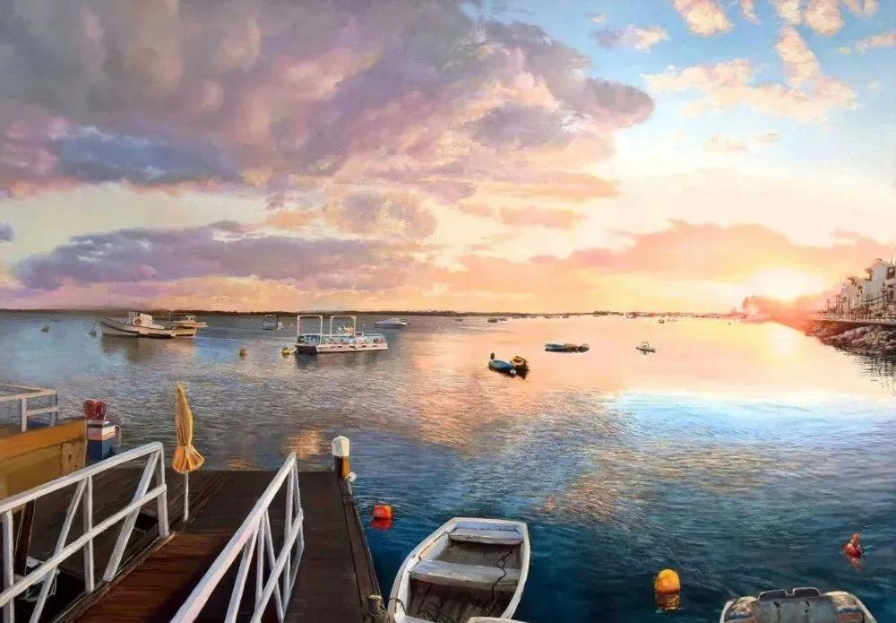 世界著名大师花卉油画,油画漂亮风景画