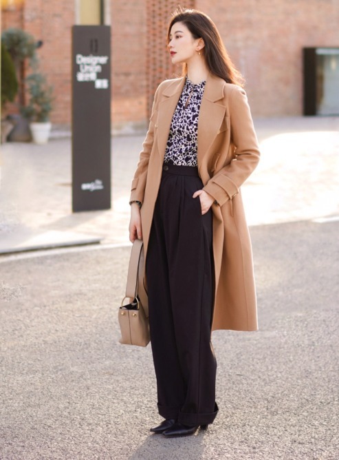 大衣这4款内搭时髦又高级,会打扮的女人穿搭