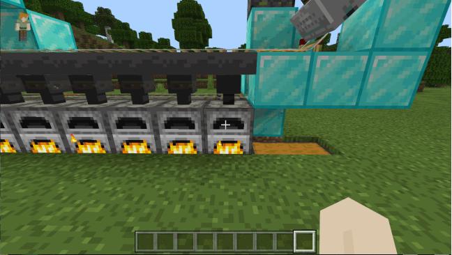 我的世界高效率全自动红石熔炉,我的世界红石科技高效熔炉